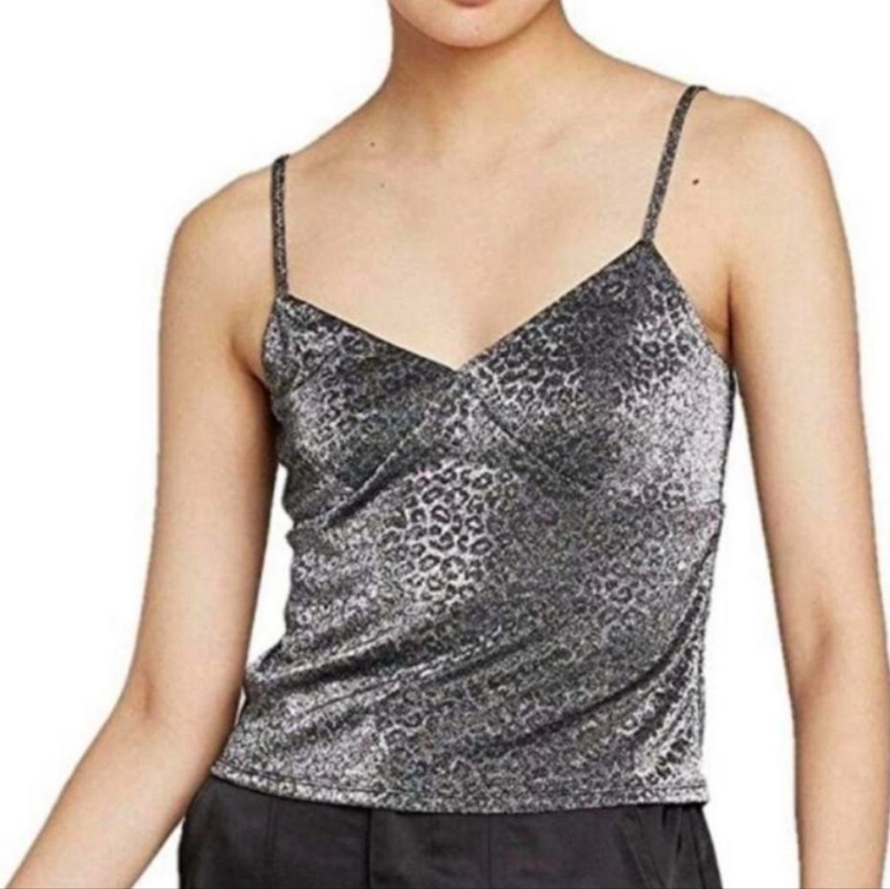 Wild Fable Silver Cheetah Tank Top